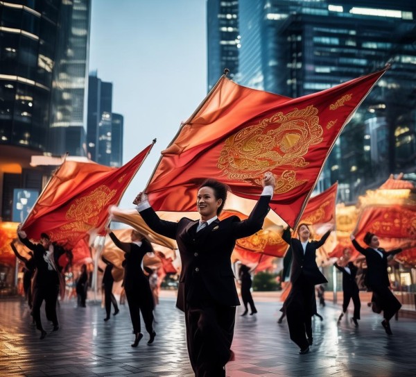 广告公司,刀旗标语之舞