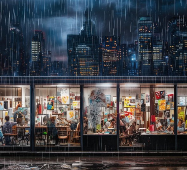 雨天广告,创意与艺术的完美结合
