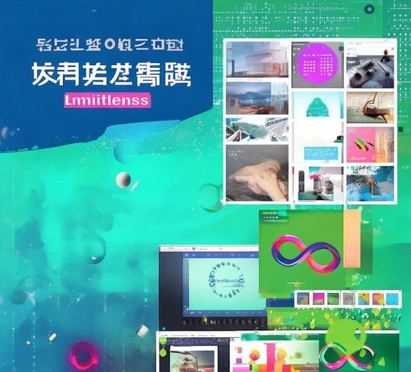 剪映广告公司宣传图片模板，设计创意从未-limit的模板