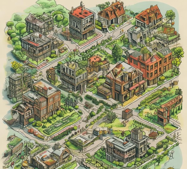 老旧小区广告位规划图,城市美化的新标准