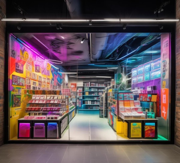 一间广告店的视觉与实际设计,视觉吸引力与具体设计效果