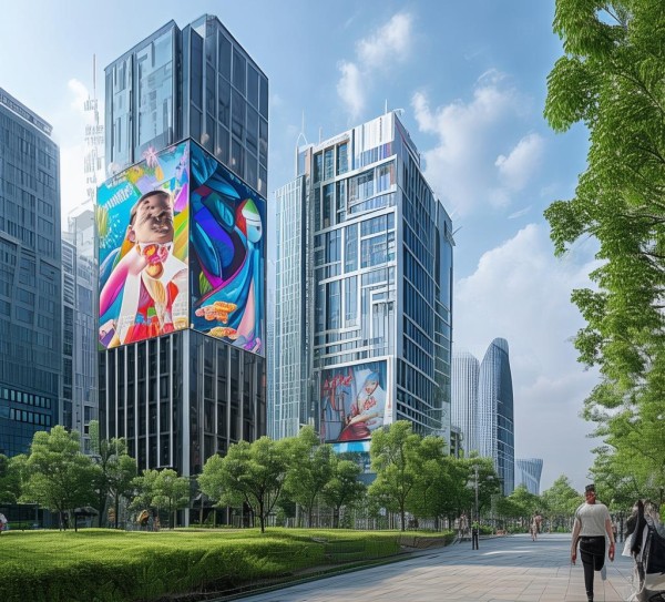 城市规划与农业发展的和谐共生，广告牌规划与公园发展并肩同行