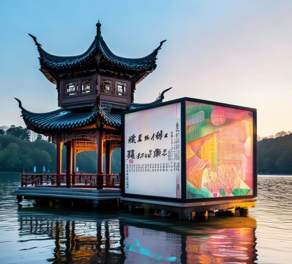 西湖广告设计,千年文化与现代美学的完美融合