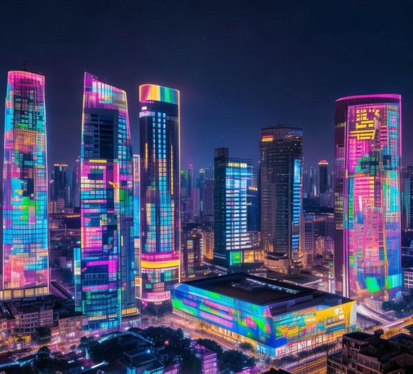 长沙广告灯光设计规划,城市视觉未来之都