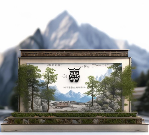 山庄广告牌规划设计图纸，助力山庄文化传承