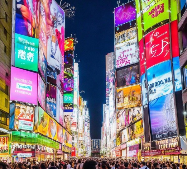 商业街的户外广告,一场热闹的视觉盛宴