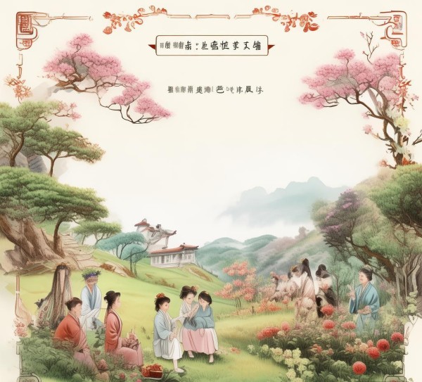 浪漫经典画面，经典语录与踏青完美结合