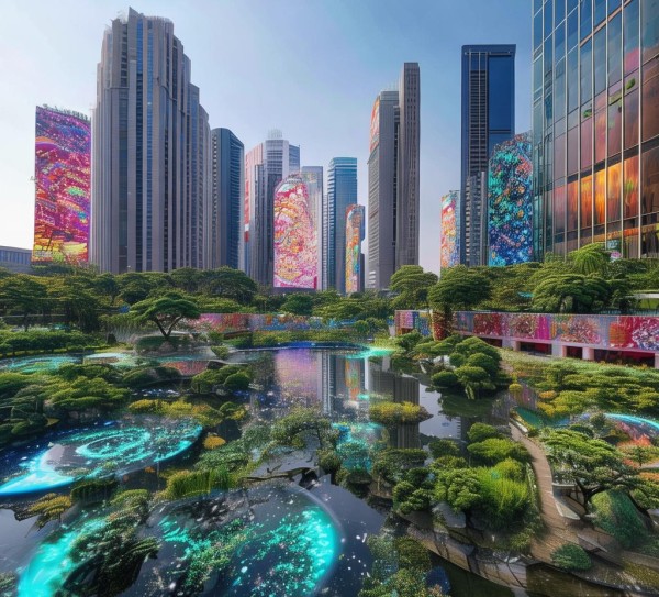 园林城市,现代广告设计的创新实践