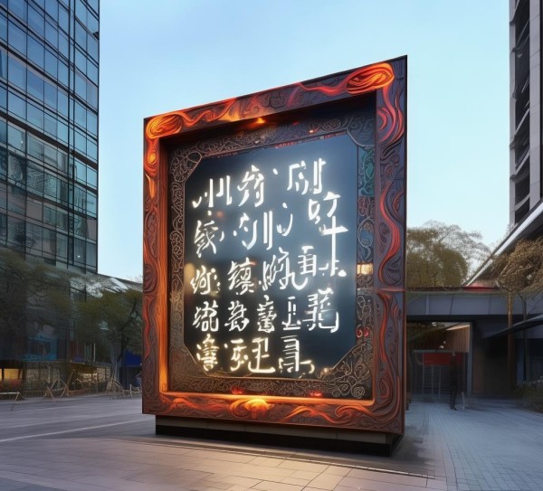 创意广告牌匾,现代与传统的完美融合