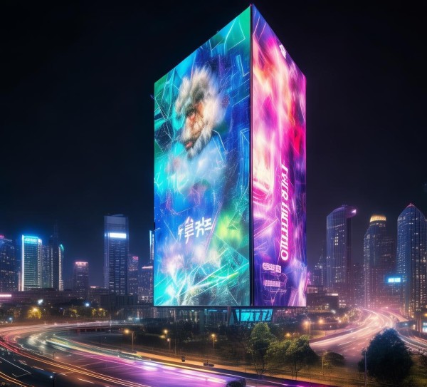大型地标广告牌规划方案，城市夜景的视觉盛宴