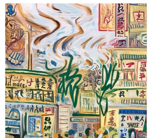 茶香满城迎 guests,画笔写就茶厂广告