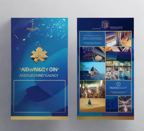 广告公司的视觉美学指南 | 蓝金色视觉美学