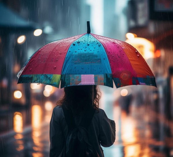 雨伞广告传递温暖，无声的力量与爱