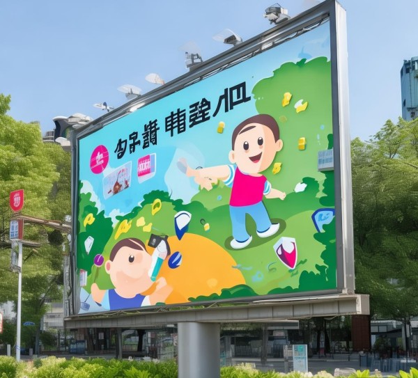 儿童免疫规划广告牌，守护生命与成长的桥梁