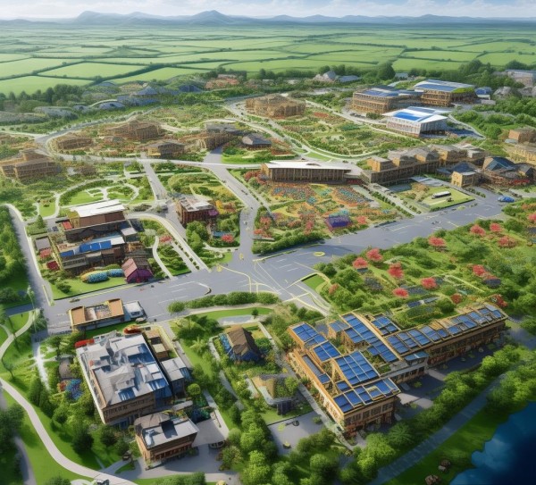 交通与发展的村庄规划图，构建村庄活力的视觉图谱