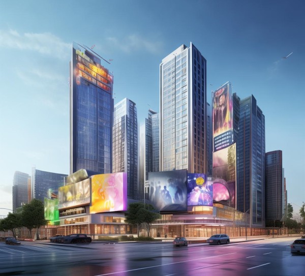 城市规划与户外广告设计图,视觉与功能的完美结合