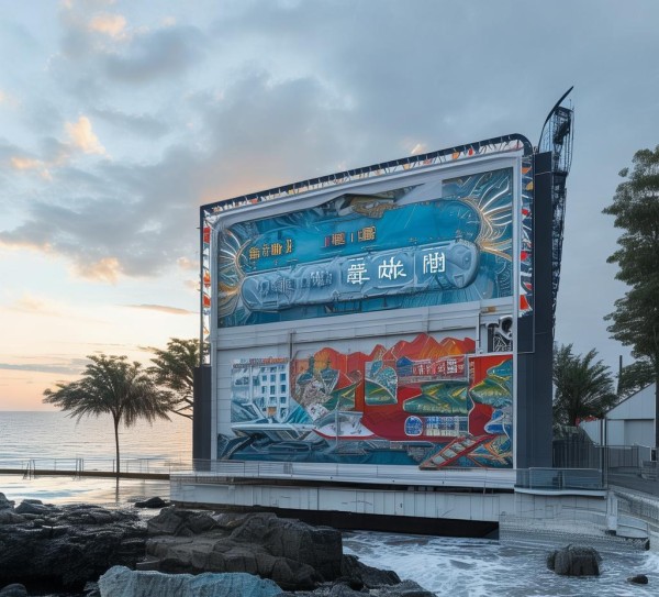 温州滨海县户外广告设计规划与实践探索,从城市高度到旅游价值的创新路径