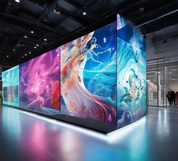 视觉美学引领,广告展示墙设计创新之都
