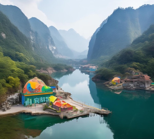 山水与户外广告,湖北的自然之美与精神力量