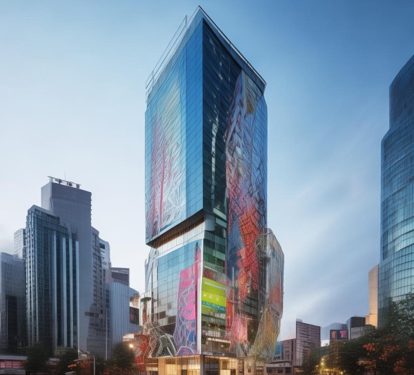 虹口楼体广告规划设计院，现代艺术与城市共生的创新实践