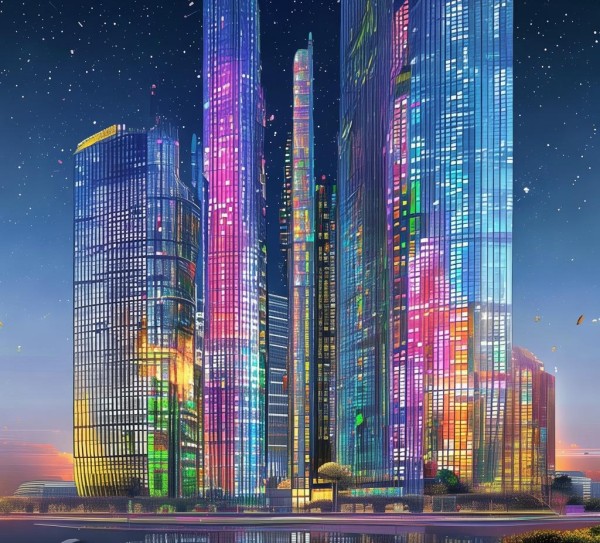 designing a skyline effect advertising牌:the future of modern architecture