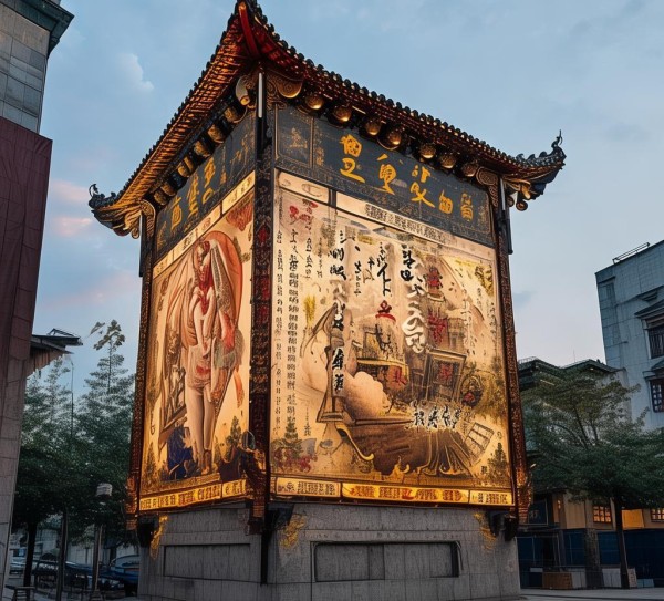 湘潭地标广告牌,诉说着千年湘潭的故事