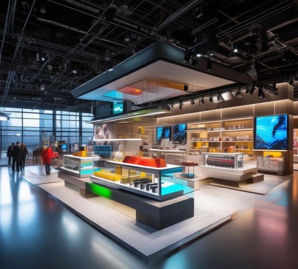 打造视觉吸引力，构建品牌文化，广告店空间设计规划图纸的策略与实践