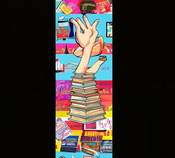 宣传书签，在广告中寻找创意的视觉之手