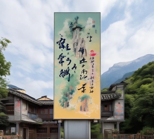 江庄广告牌,艺术与生活的完美融合