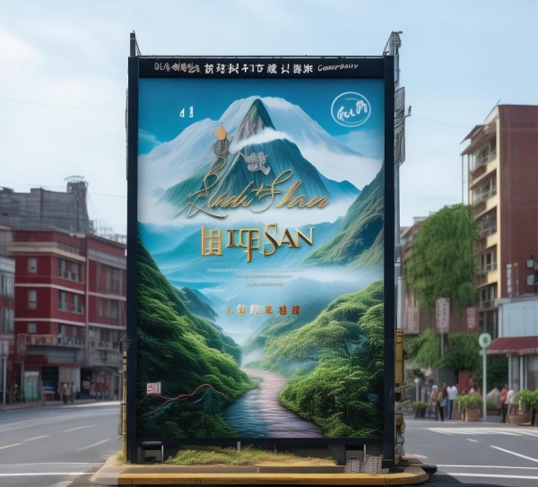 灵山宣传广告公司地址,吸引游客的必经之路