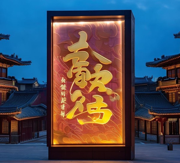 承德文化之光,发光广告字的设计与传承