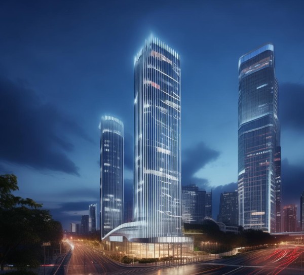 浙江楼体,视觉语言与城市经济的对话, glasslink,新东方